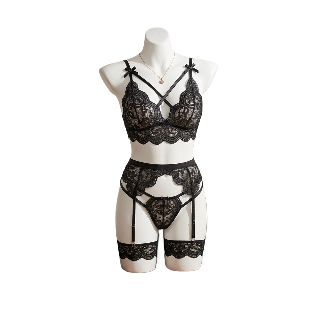 Dameslingerieset met bloemenka - Garter Belt Set recensie en prijs